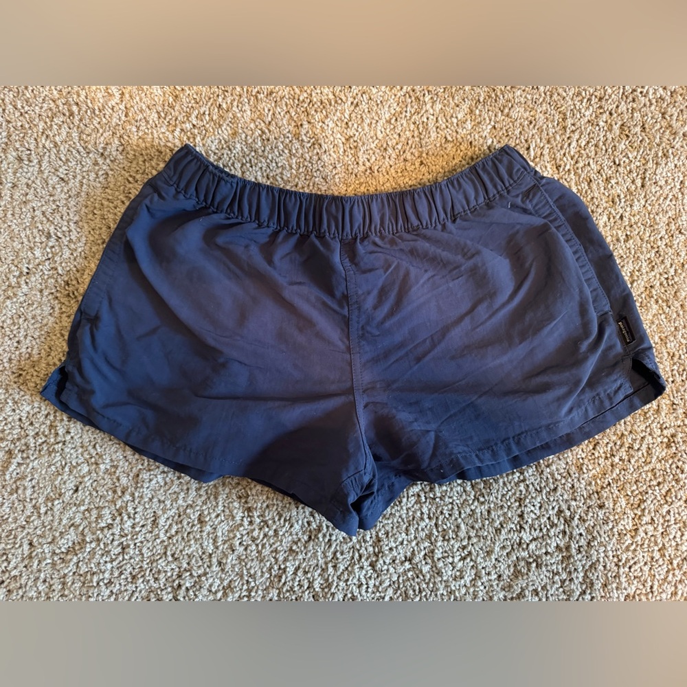 Patagonia Navy Athletic Elastic-Waist Shorts